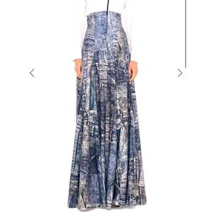 NWOT Norma Kamali Denim Maxi Skirt 💙